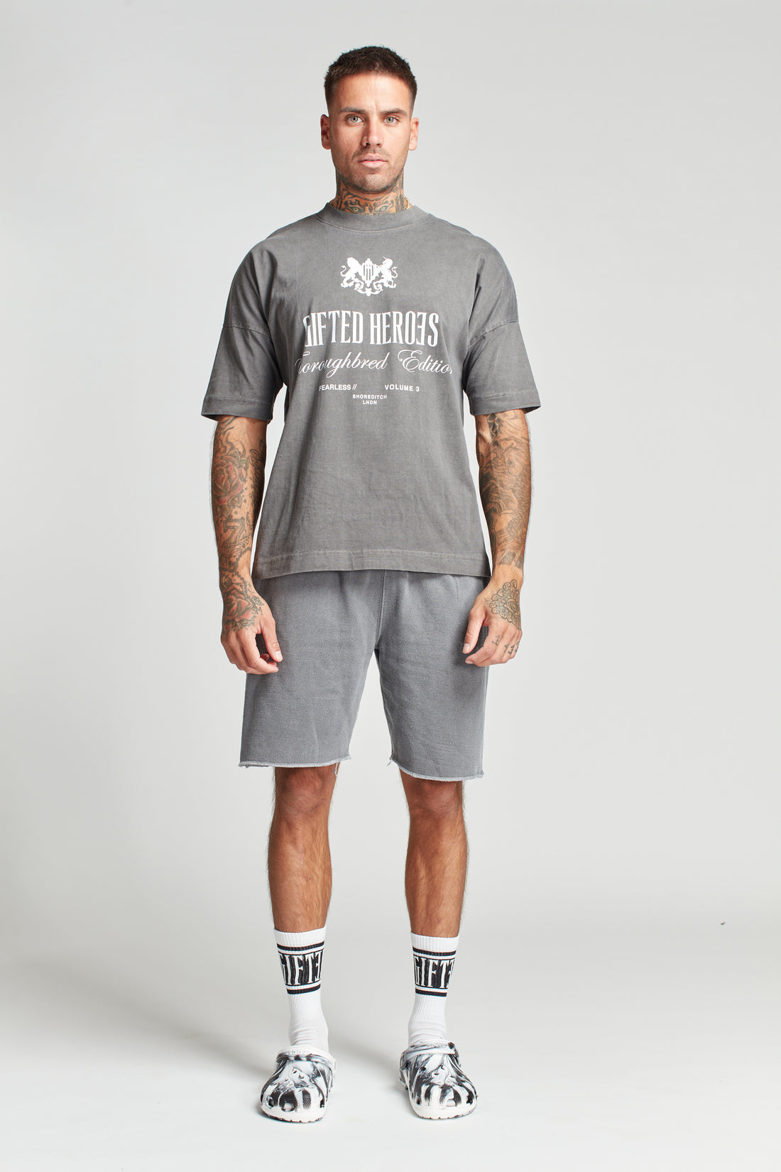 GH Thoroughbred Tee - charcoal - GiftedHeroes