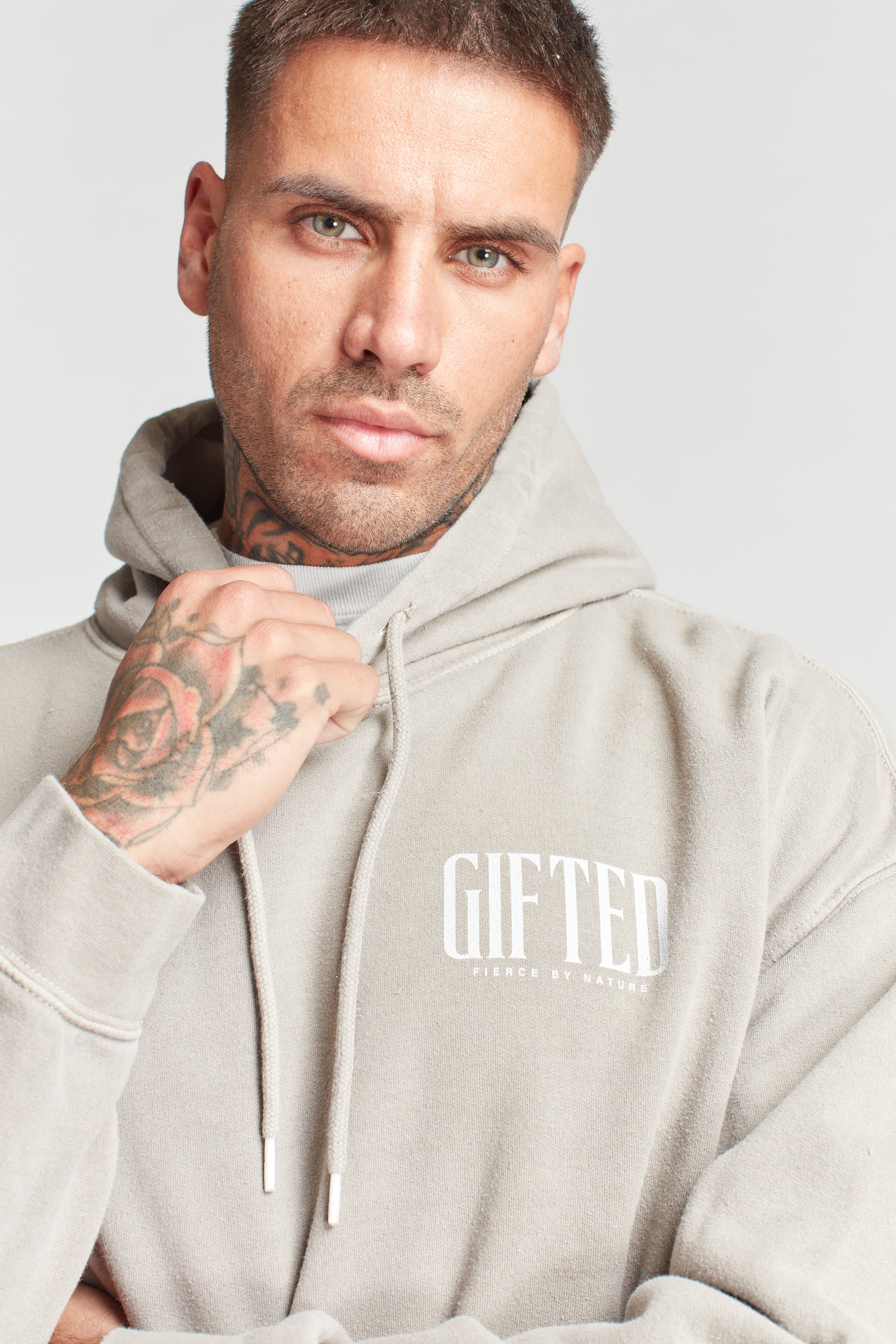GH GIFTED ALWAYS HOODY - Stone - GiftedHeroes