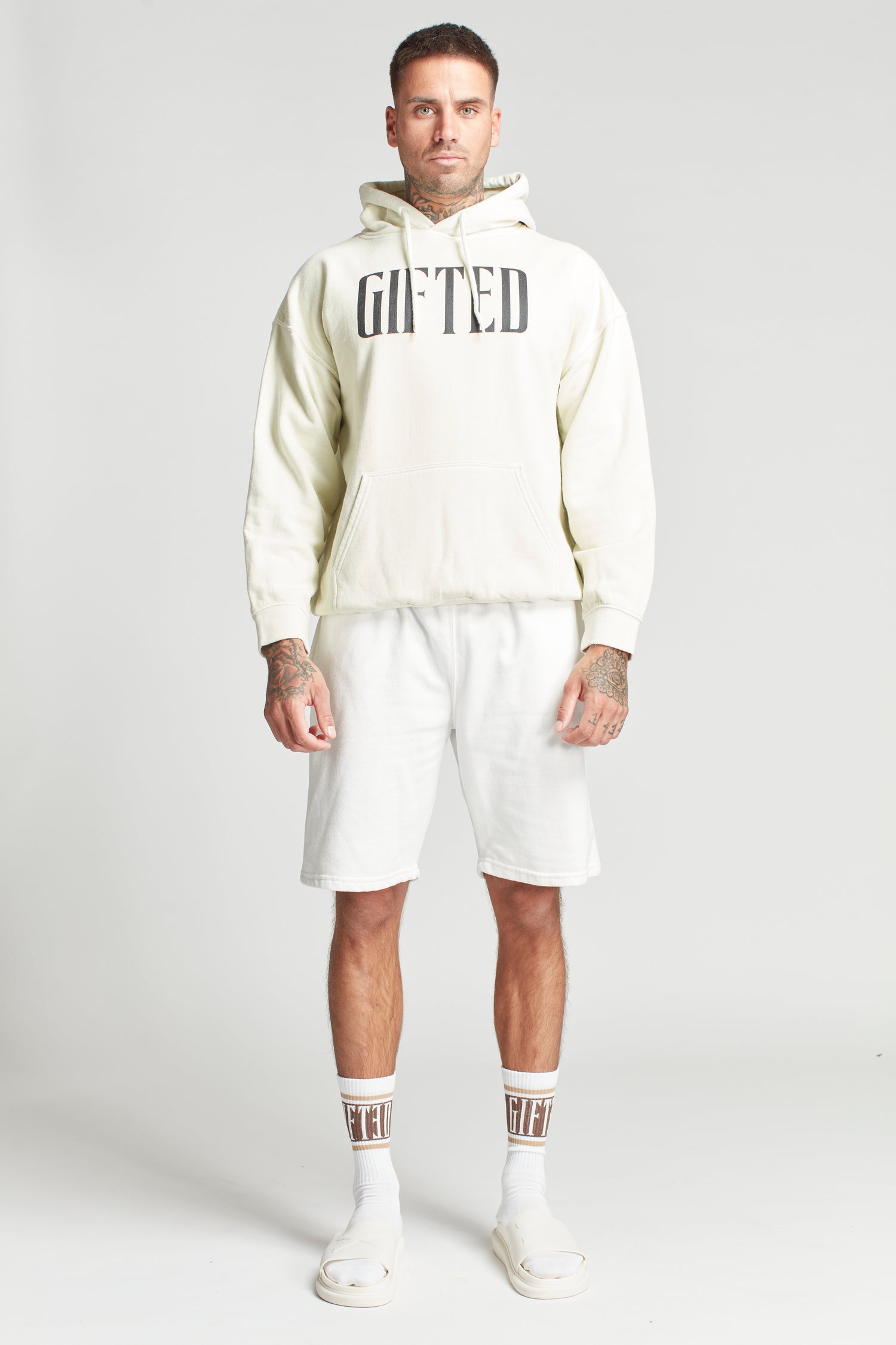 GH FLYING HIGH HOODY - Vintage white - GiftedHeroes