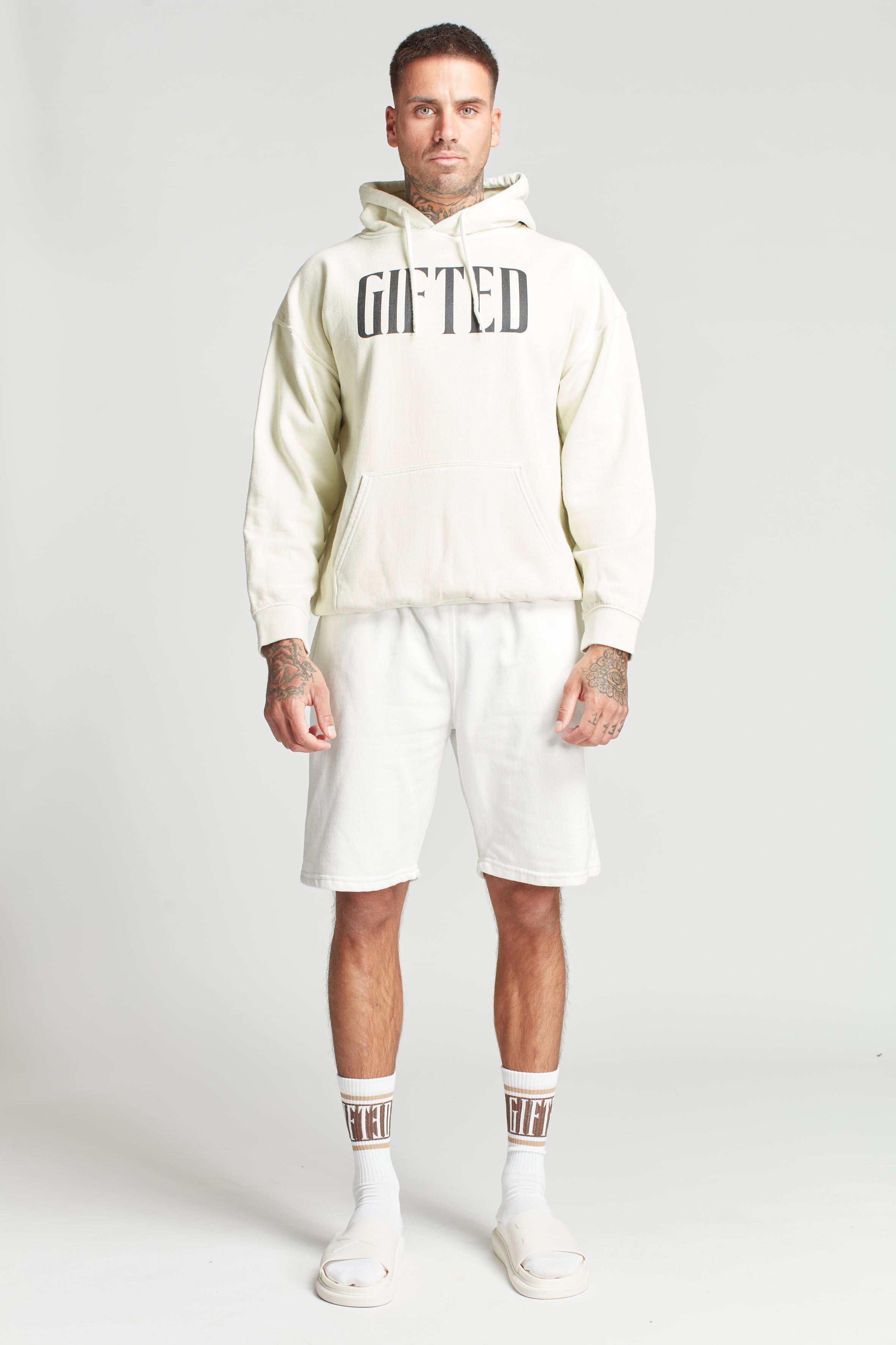 GH FLYING HIGH HOODY - Vintage white - GiftedHeroes