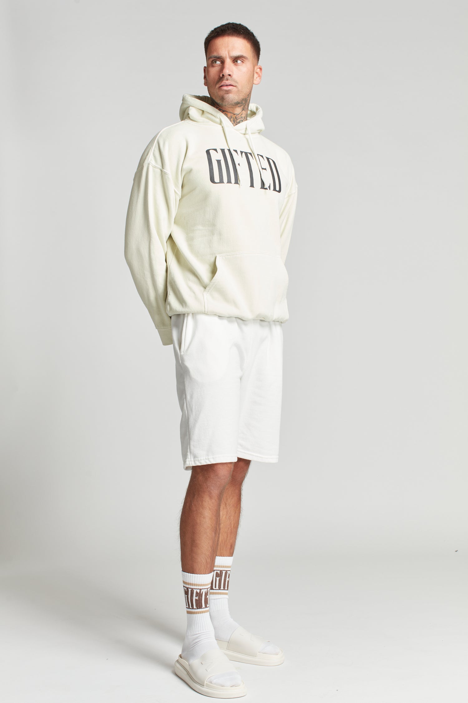 GH FLYING HIGH HOODY - Vintage white - GiftedHeroes
