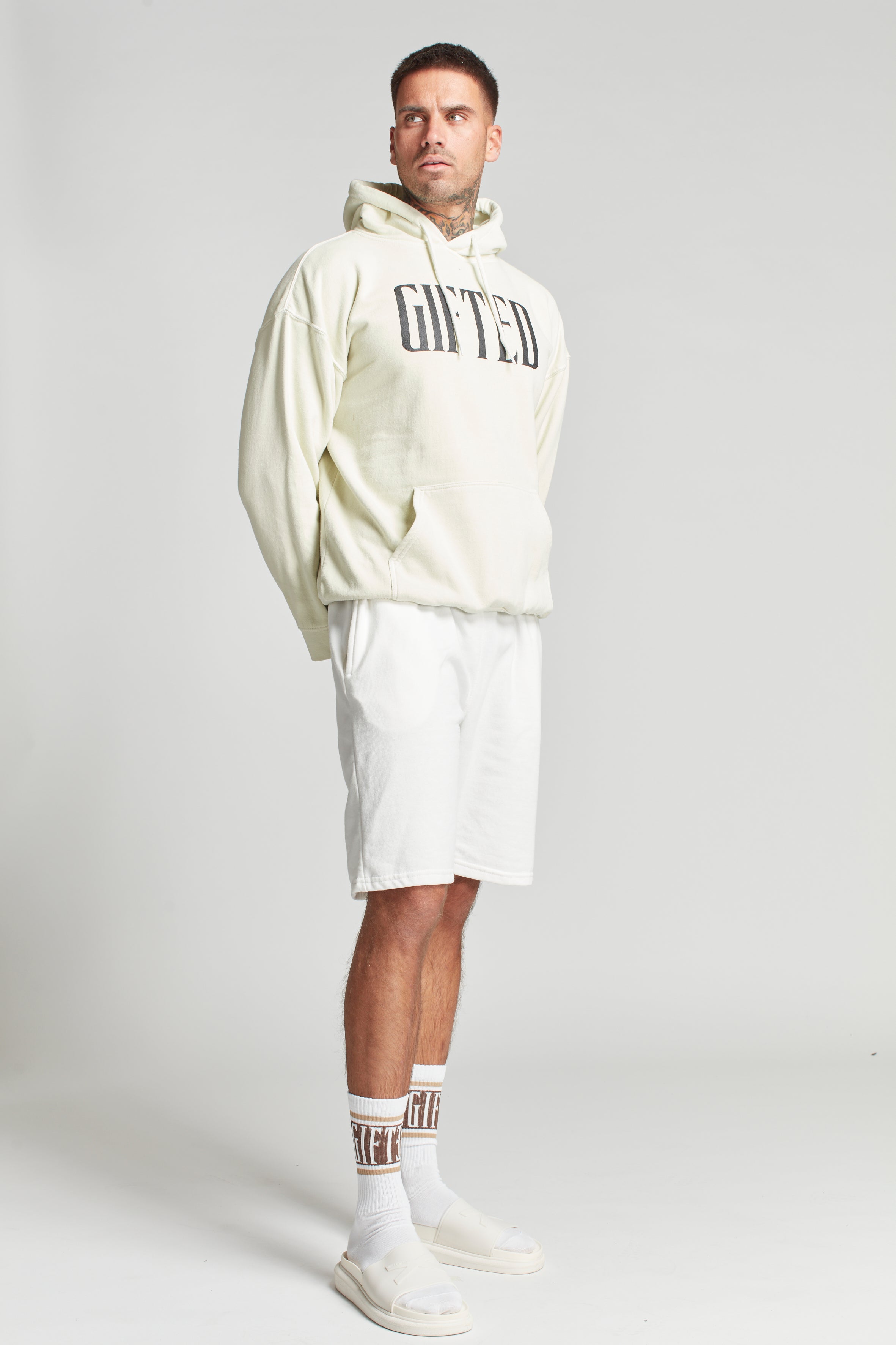 GH FLYING HIGH HOODY - Vintage white - GiftedHeroes