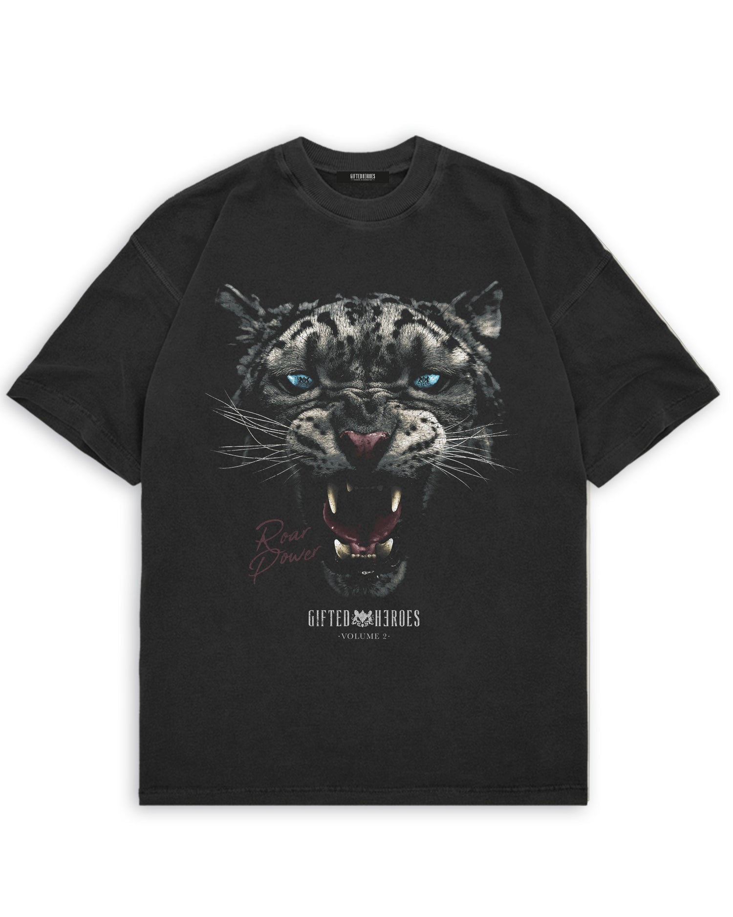 Roar Power Tee - Acid Black