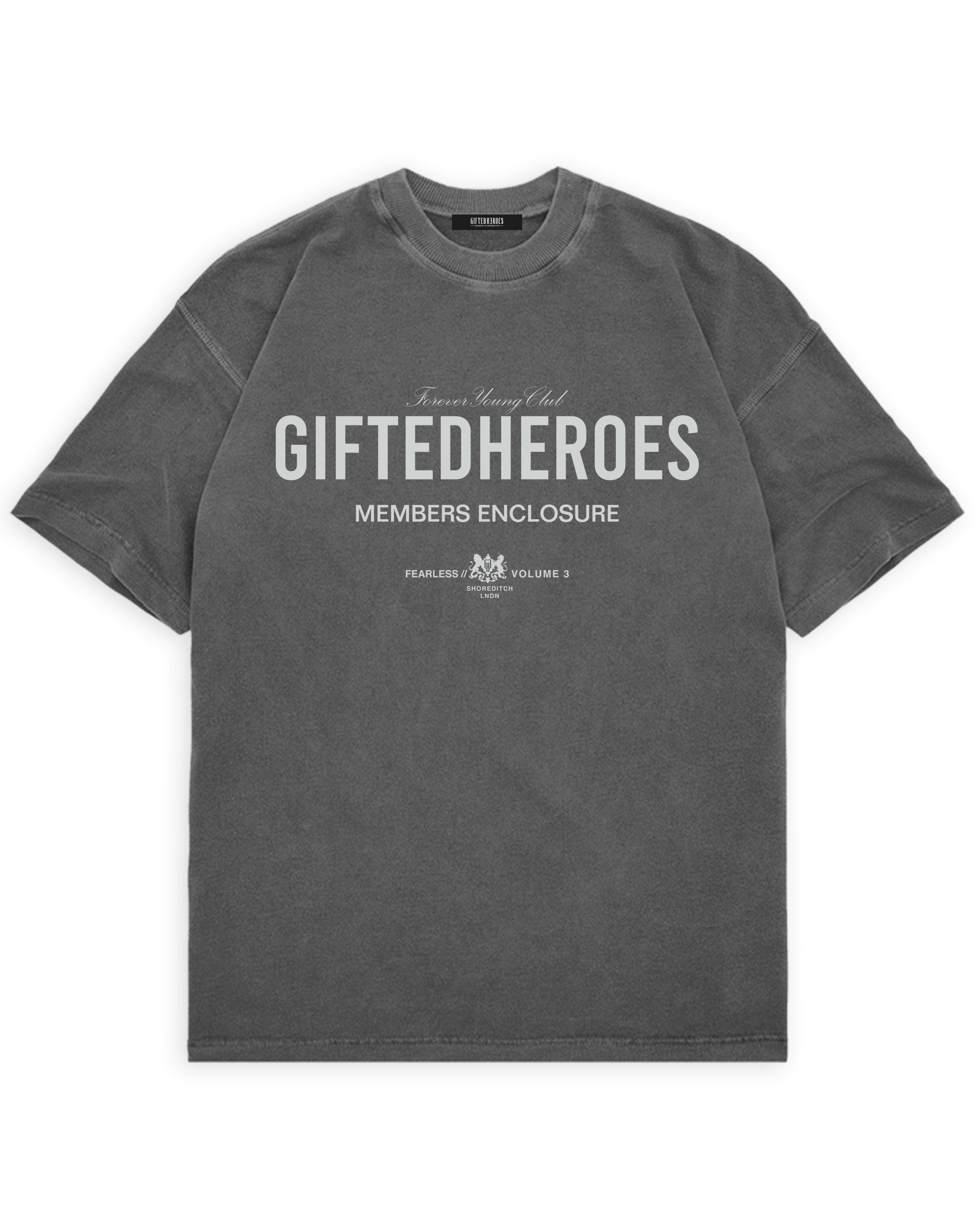 Members Club Tee - Washed Charcoal