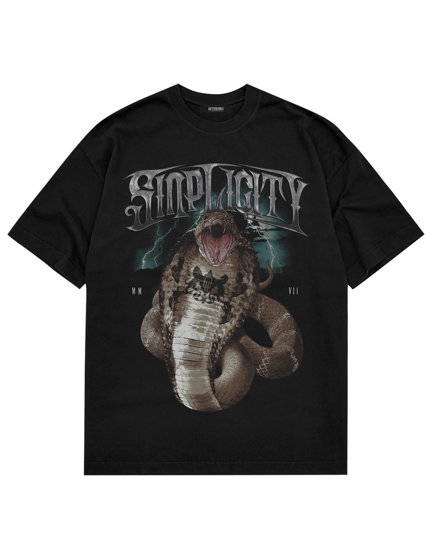 Sinplicity Cobra Tee - Washed Black