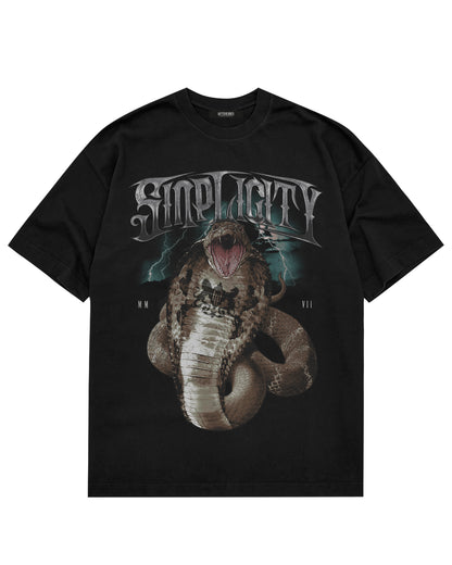 Sinplicity Cobra Tee - Washed Black