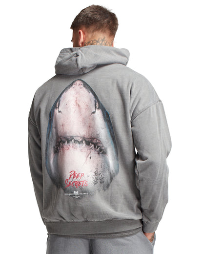 Deep Secrets Hoodie - Washed Charcoal