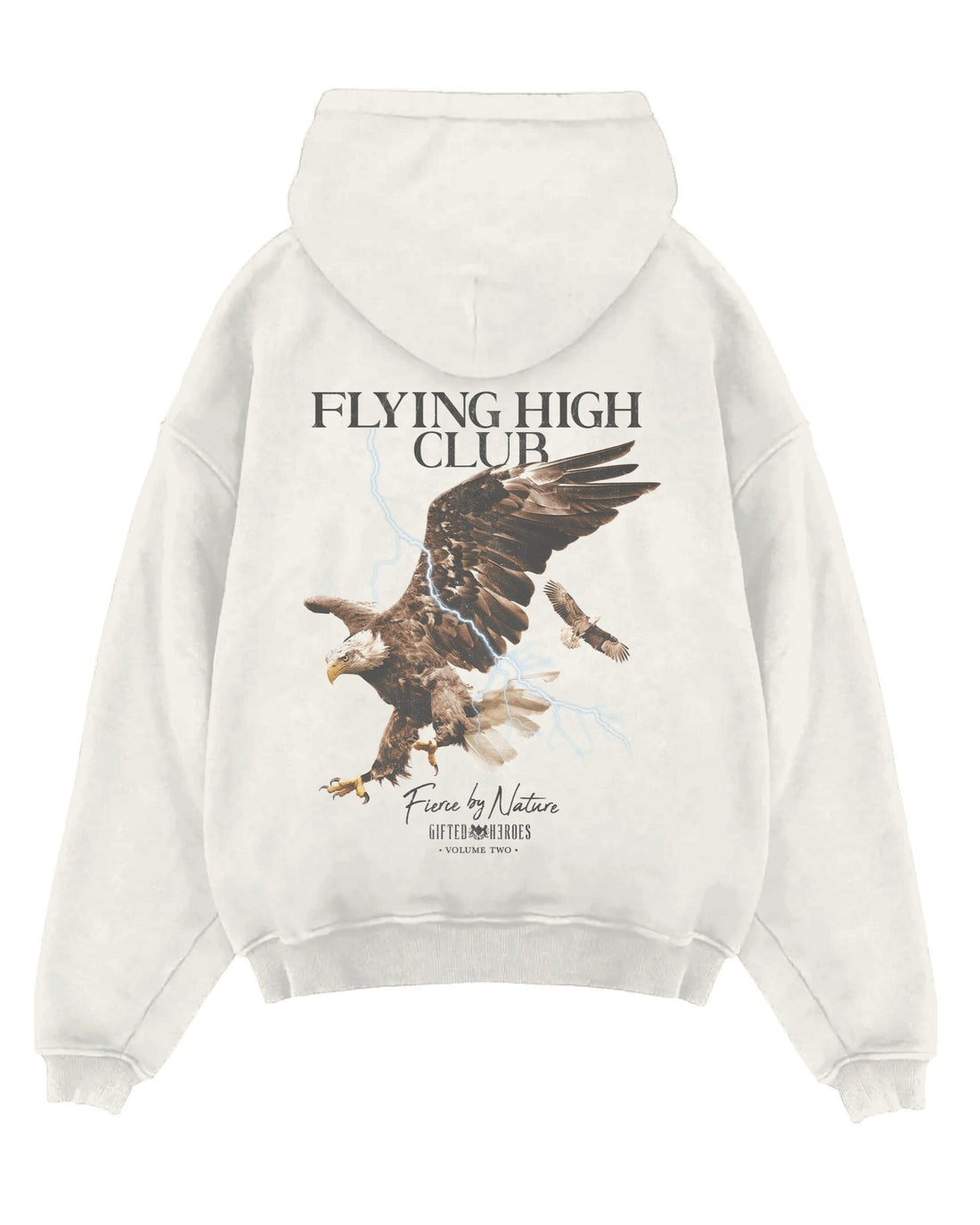 GH FLYING HIGH HOODY - Vintage white - GiftedHeroes