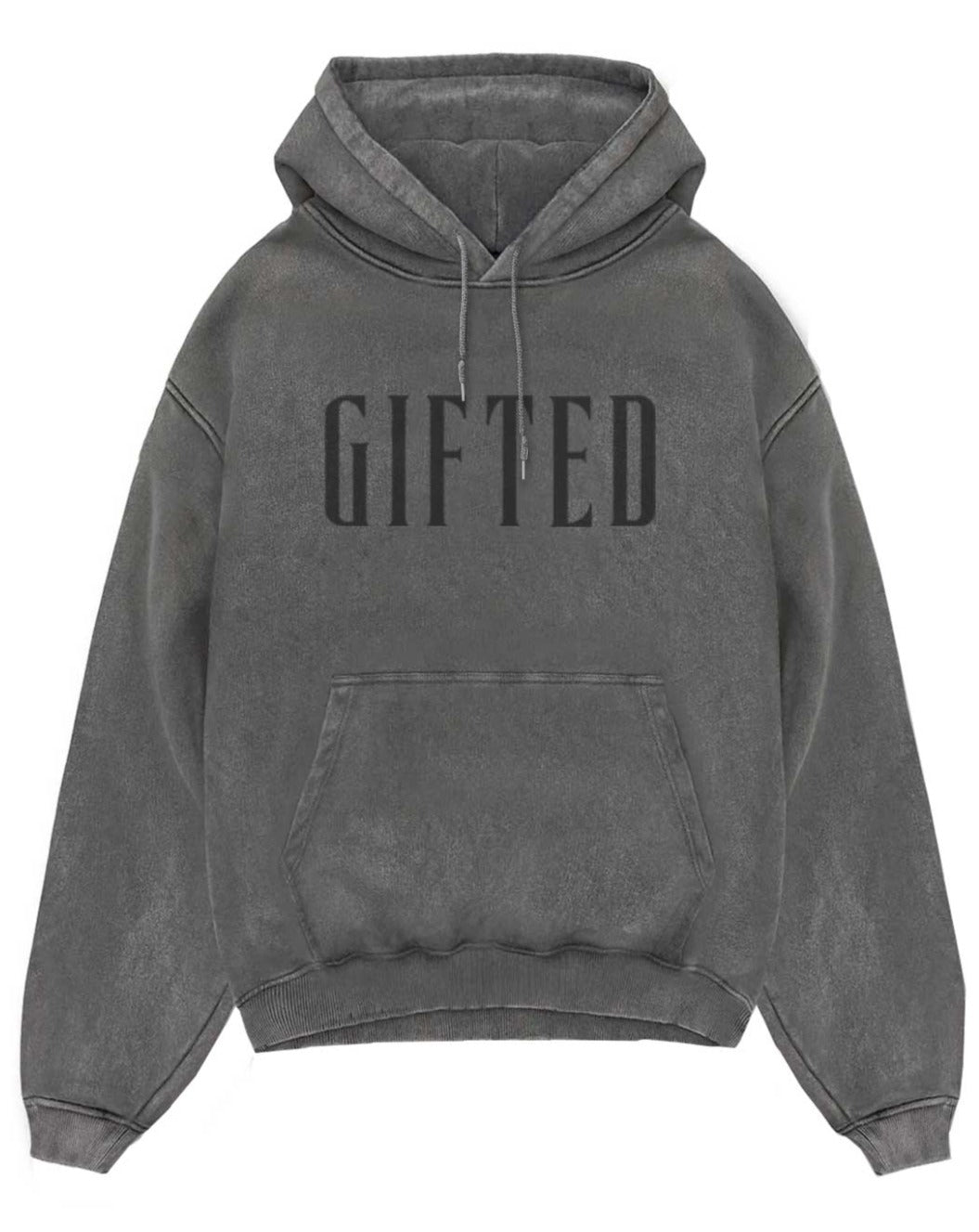 GH LOGO HOODY - charcoal - GiftedHeroes