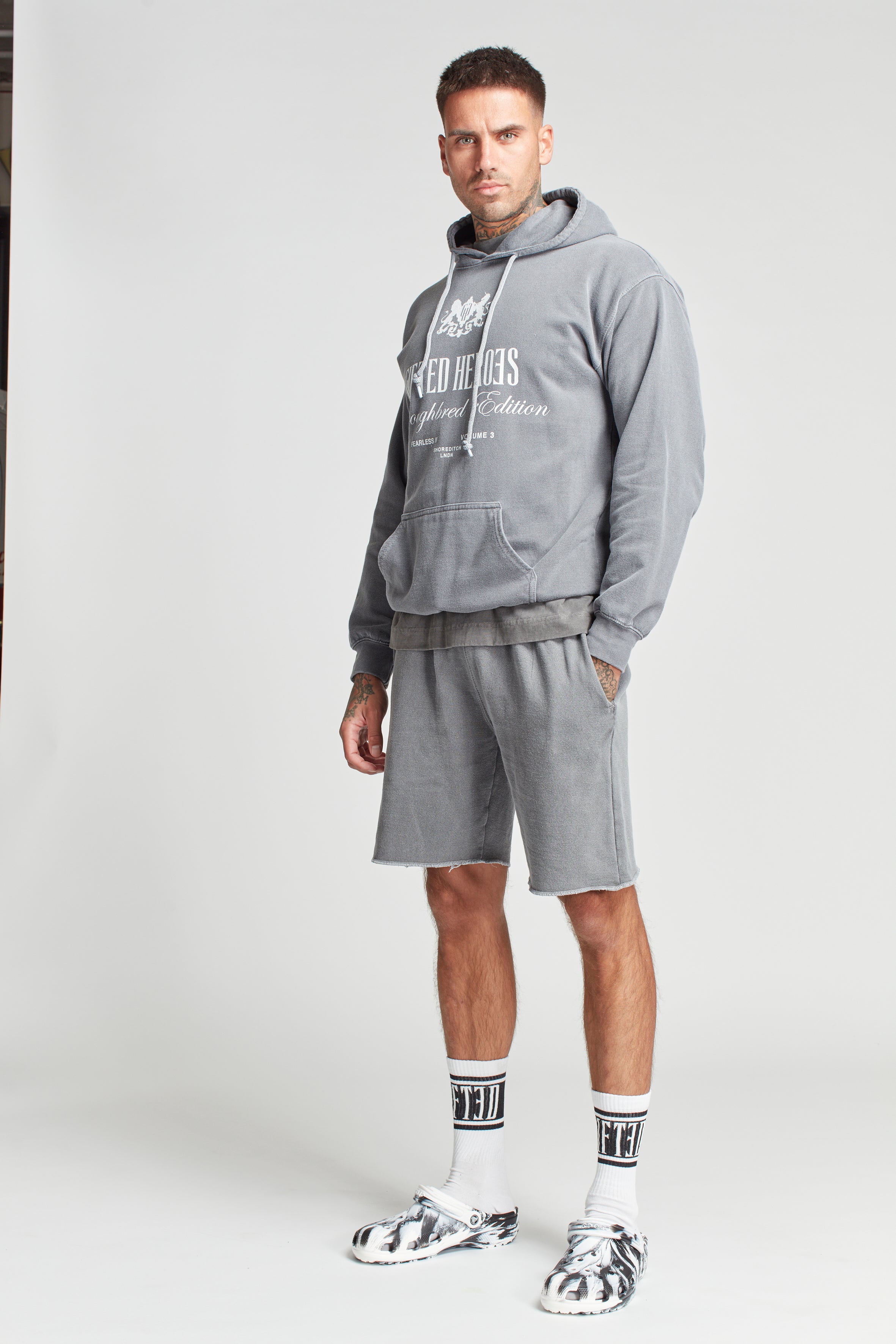 GH THOROUGHBRED HOODY - Charcoal - GiftedHeroes