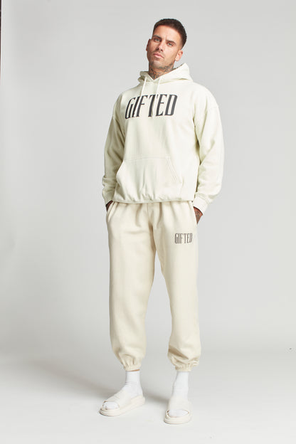 GH LOGO HOODY - Vintage white - GiftedHeroes