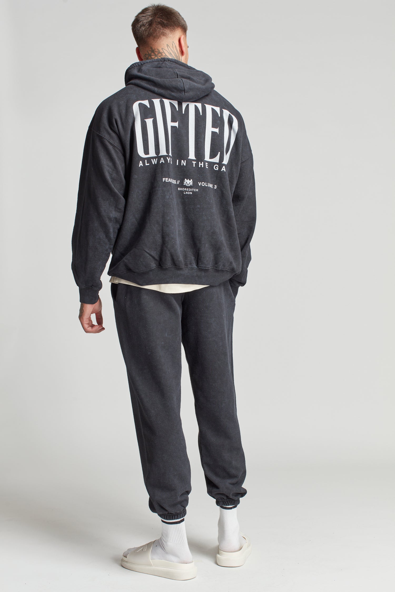 GH GIFTED ALWAYS HOODY - washed Black - GiftedHeroes